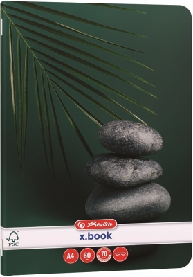 Caiet A4, 60 file, velin, Zen, diverse modele, Herlitz
